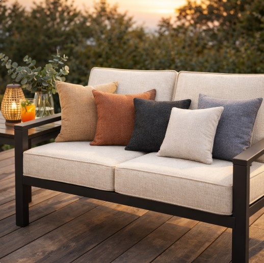 Dvojsedačka a dekorační polštáře prémium béžová